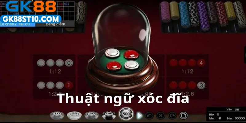 Bài xóc đĩa thuật ngữ