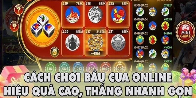 Cách chơi Bầu Cua trực tuyến cơ bản